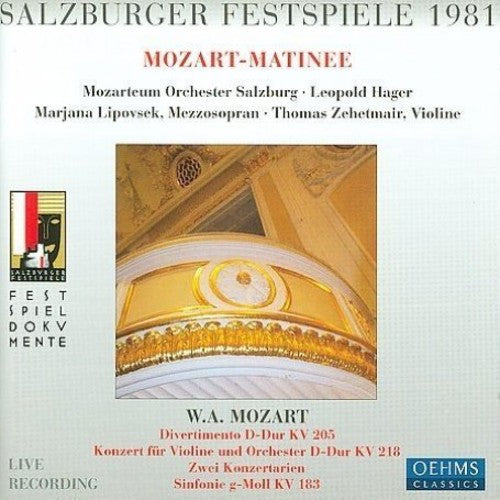 W.a. Mozart: Salzburg Festival 1981 - COMPACT DISCS