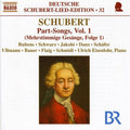 Schubert / Eisenlohr / Rubens / Jakobi / Danz: Part Songs for Mixed Voices 1 - COMPACT DISCS
