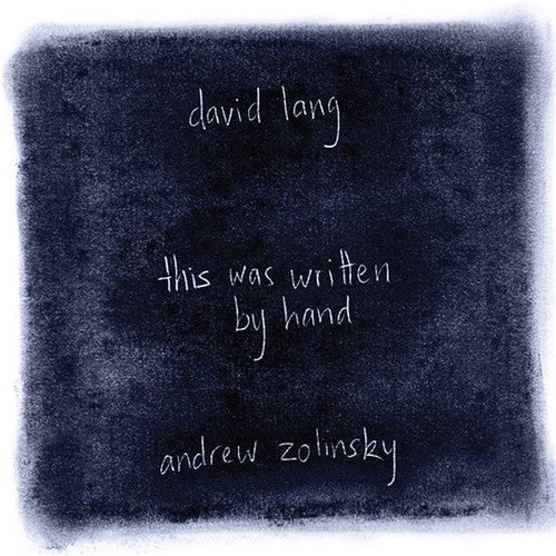 Andrew Zolinsky: This Was Written By Hand - COMPACT DISCS