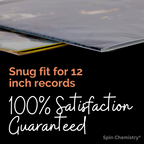 100 Pack 12" Vinyl Record Outer Sleeves (Slim Size)