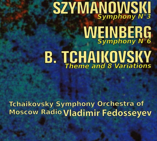 Tchaikovsky Symphony Orchestra of Moscow Radio: Sym 3 / Sym 6 / Theme & 8 Variations - COMPACT DISCS