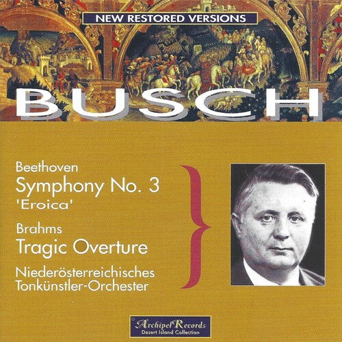 Beethoven / Busch: Sym 3-Niederosterr - COMPACT DISCS