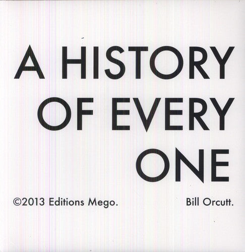 Bill Orcutt: A History Of Every One - {VINYL LP}