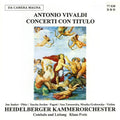 Vivaldi / Muller / Heidelberger: Con Con Titulo - COMPACT DISCS