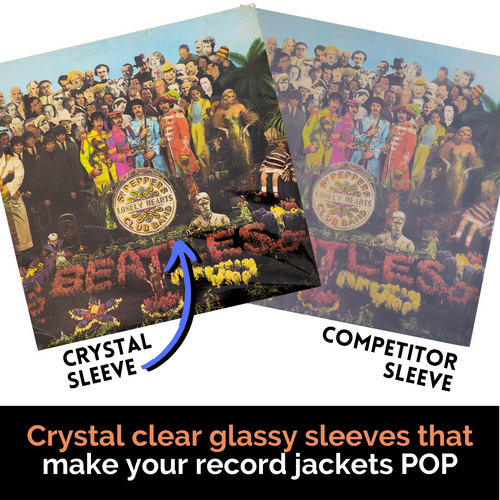 400 Pack Clear 12" Record Outer Sleeves (Slim Size)