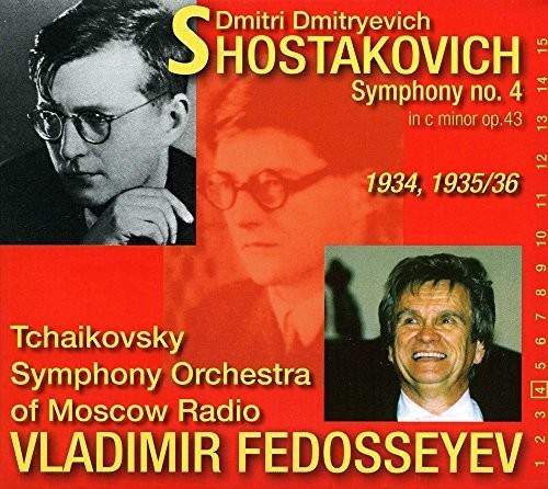 Shostakovish / Fedosseyev: Symphony 4 - COMPACT DISCS