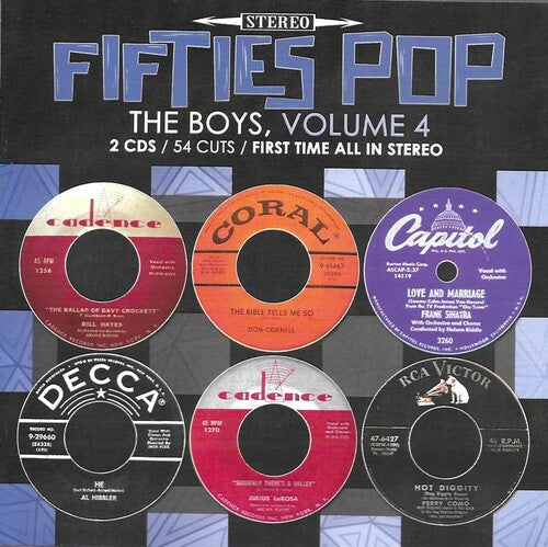 Various Artists: 50s Pop Boys V4-54 Cuts-100% First Time Stereo - COMPACT DISCS