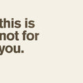 Matthew Bourne: This Is Not For You. - {VINYL LP}