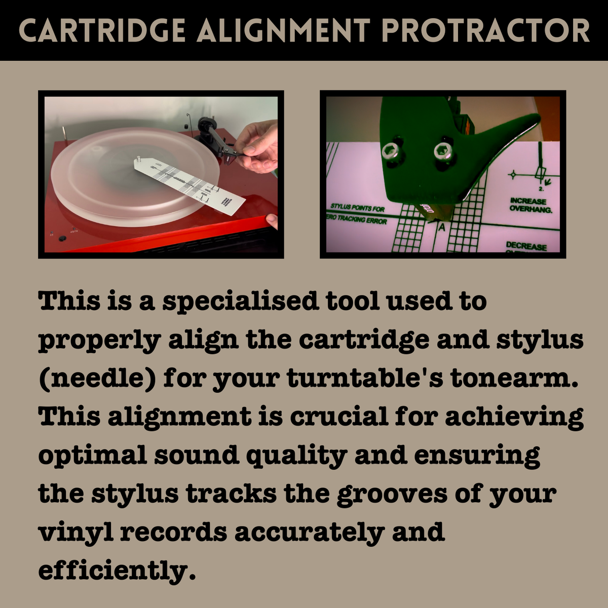 Vinyl Record Turntable Tool Kit