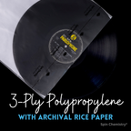50 Pack Archival Grade 12" Record Inner Sleeves (White)