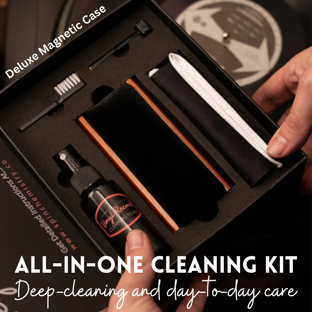 [BUNDLE] 50 Pack 12" Marshmallow Outer Sleeves + Complete Record Cleaning Kit
