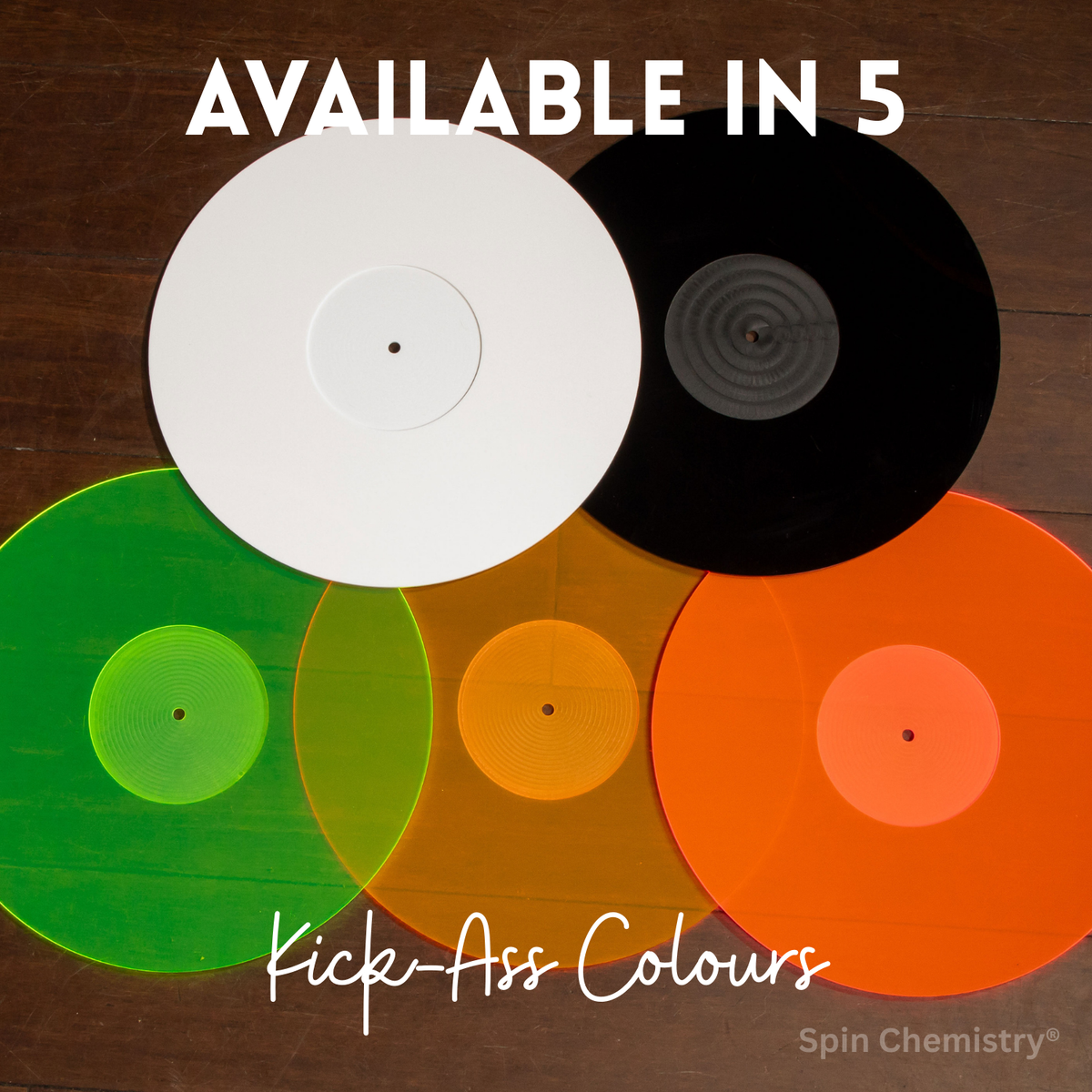 Acrylic Turntable Slipmat (Groovy Green)