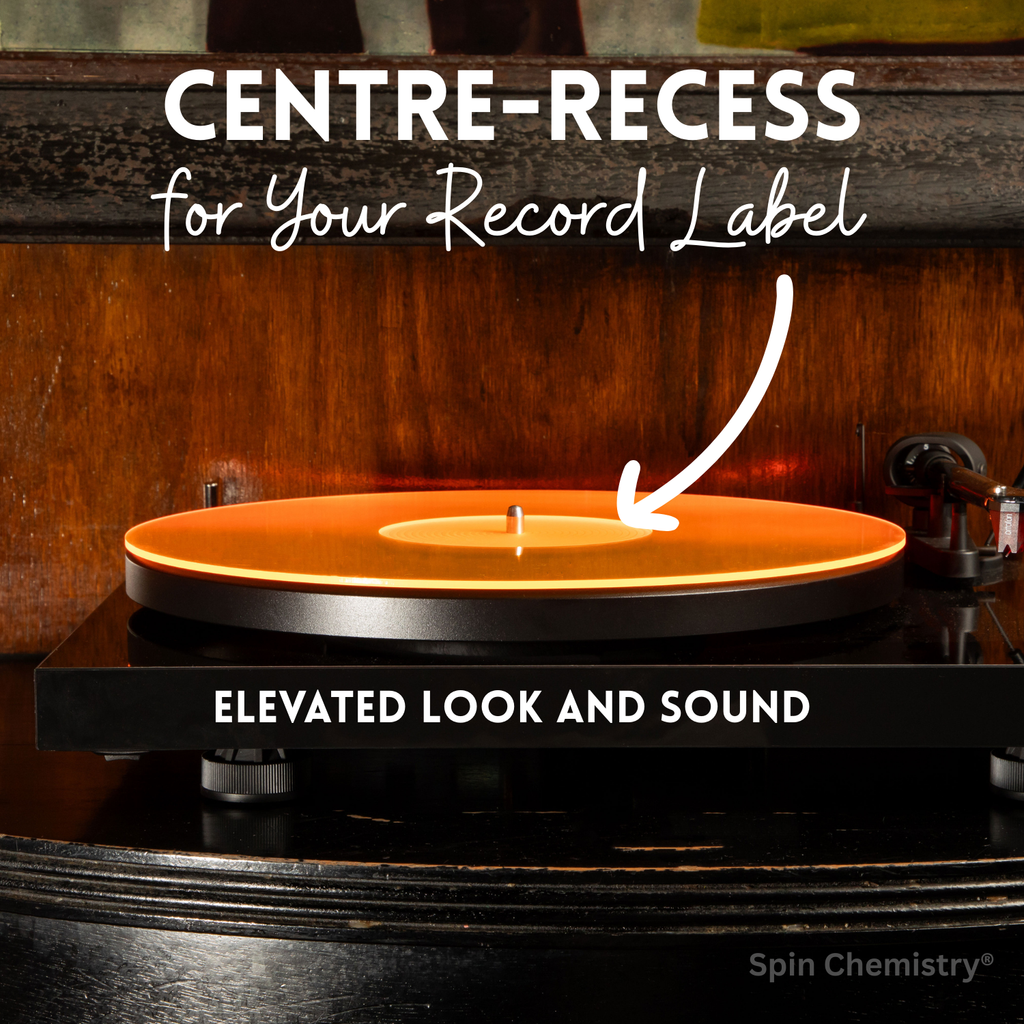 Acrylic Turntable Slipmat (Orange Crush)