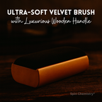 Large Pine Wood Soft Velvet Record Cleaning Brush