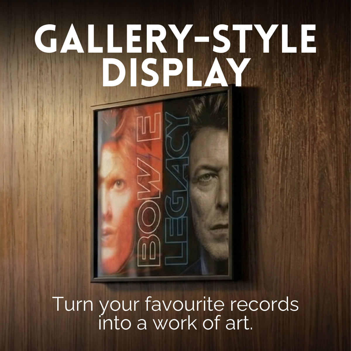 Deluxe Vinyl Record Display Frame (Groove Shrine)