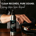 250mL Vinyl Record Cleaning Fluid + Microfiber Cloth