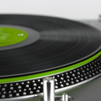 Acrylic Turntable Slipmat (Groovy Green)
